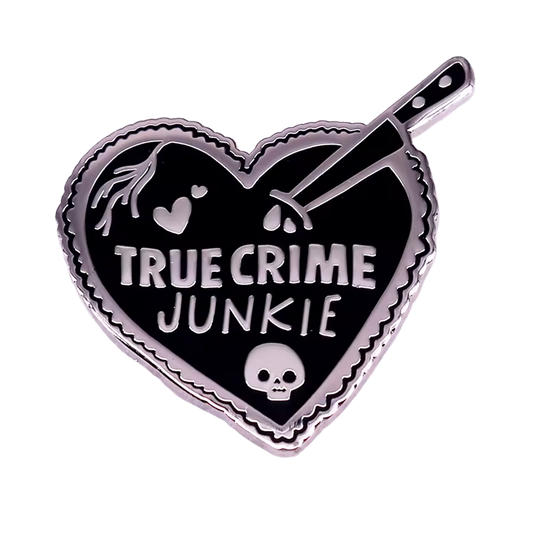 True Crime Junkie Lapel Pin