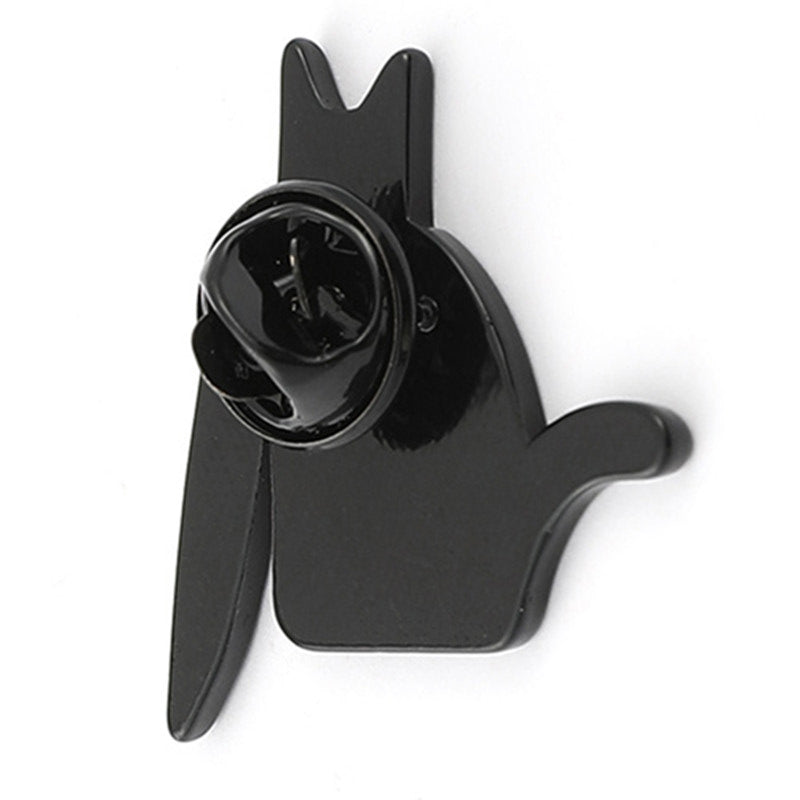 Cat Holding A Knife Lapel Pin