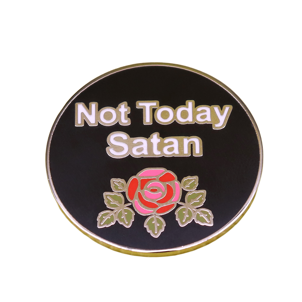 Not Today Satan Lapel Pin