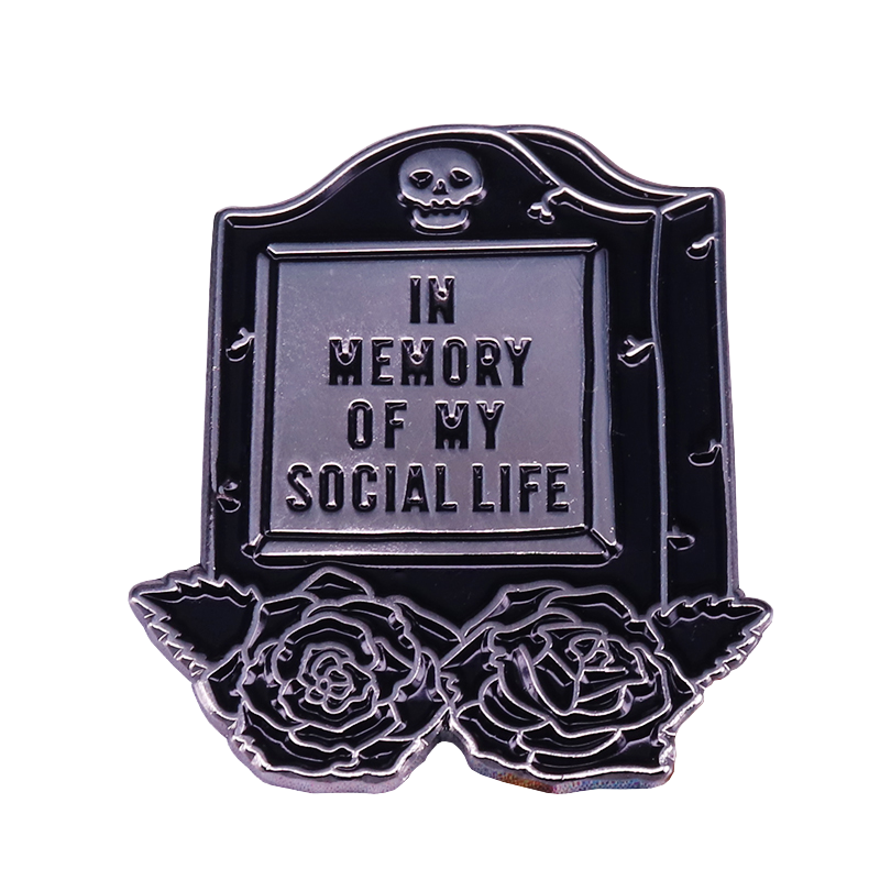 In Memory Of My Social Life Lapel Pin